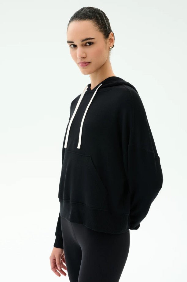 Joey Long Sleeve Hoodie - Black - Jaffi's