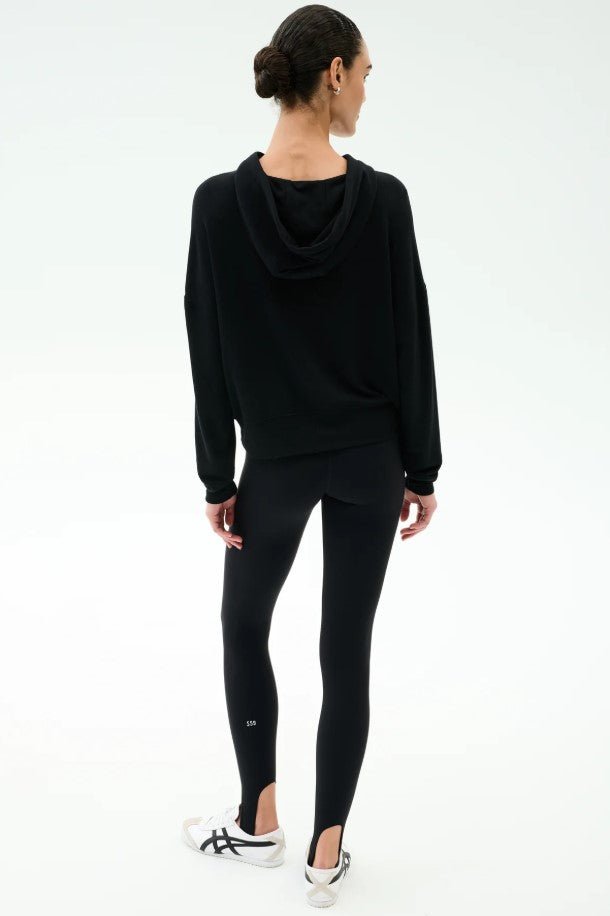 Joey Long Sleeve Hoodie - Black - Jaffi's