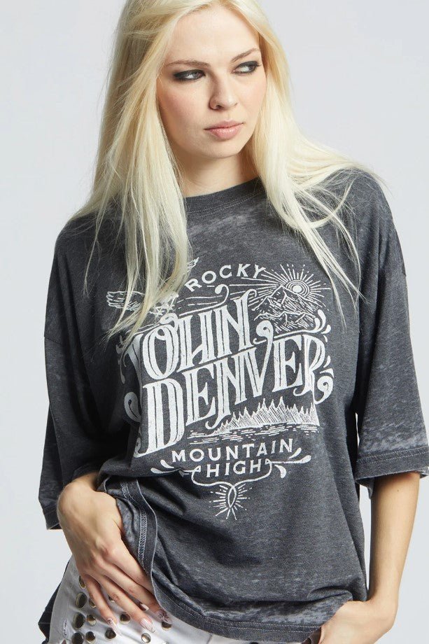 John Denver Mountain High Tee - Black - Jaffi's