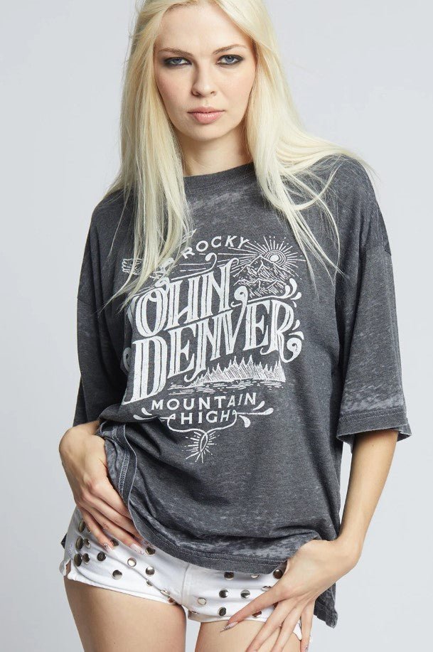 John Denver Mountain High Tee - Black - Jaffi's