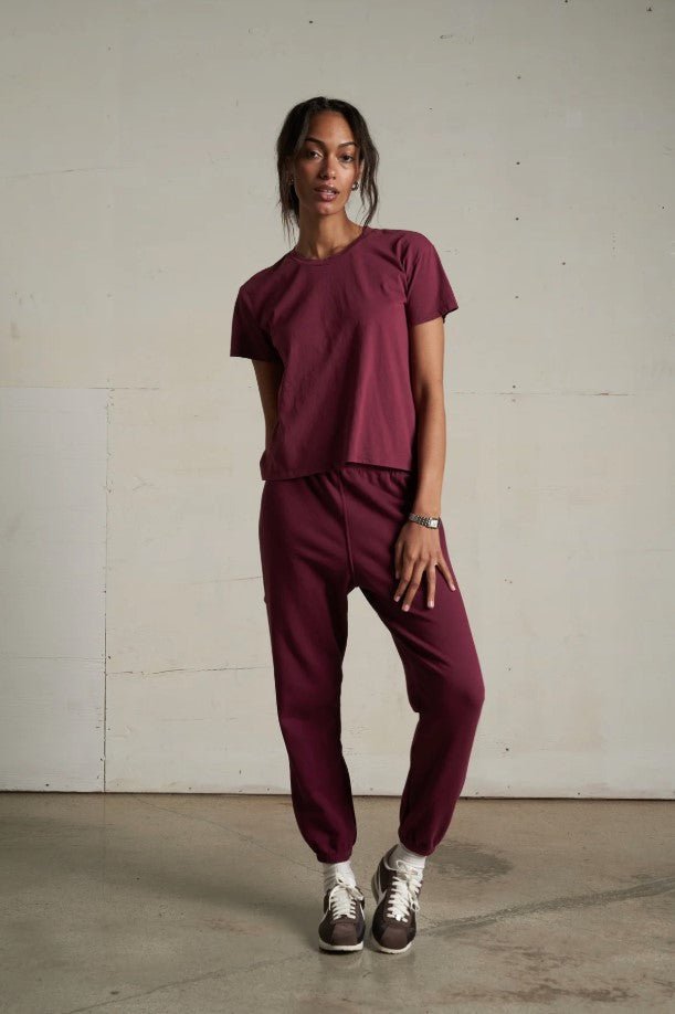 Johnny Jogger - Dark Burgundy - Jaffi's