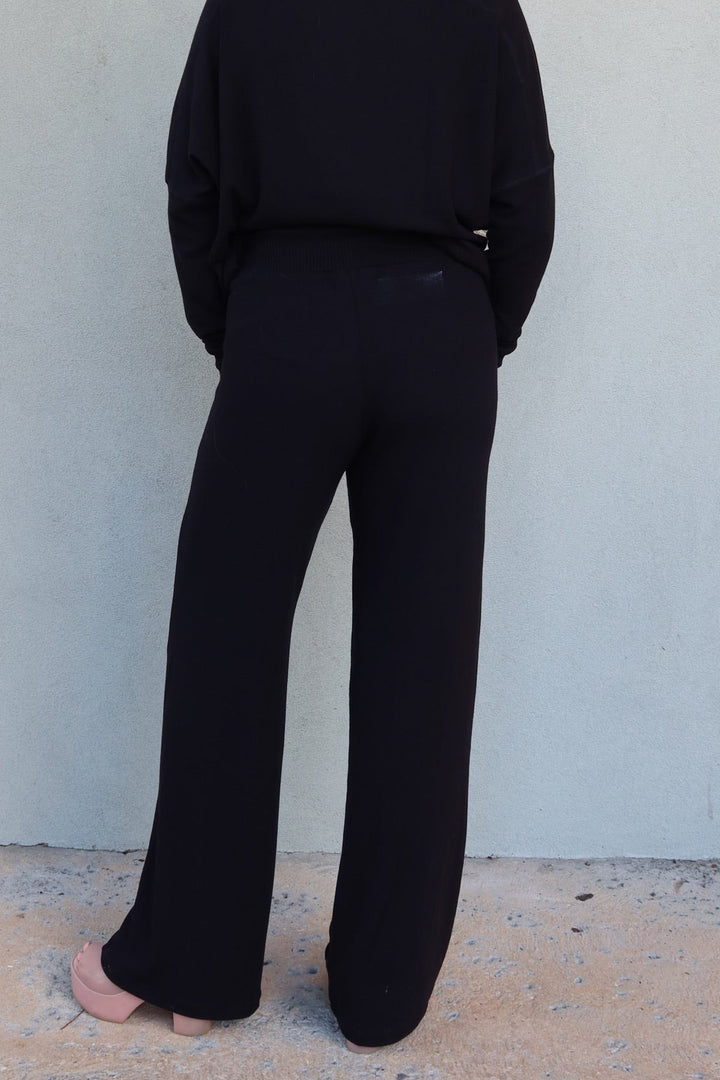 Jones Wide Leg Pant - Black - Jaffi&