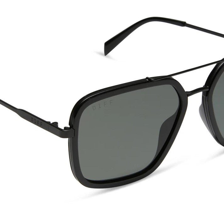 Jordan Sunglasses - Black + Grey Polarized - Jaffi&