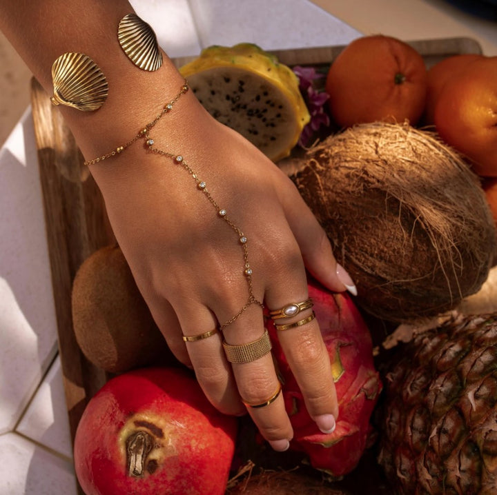 Gold Josephine Hand Chain