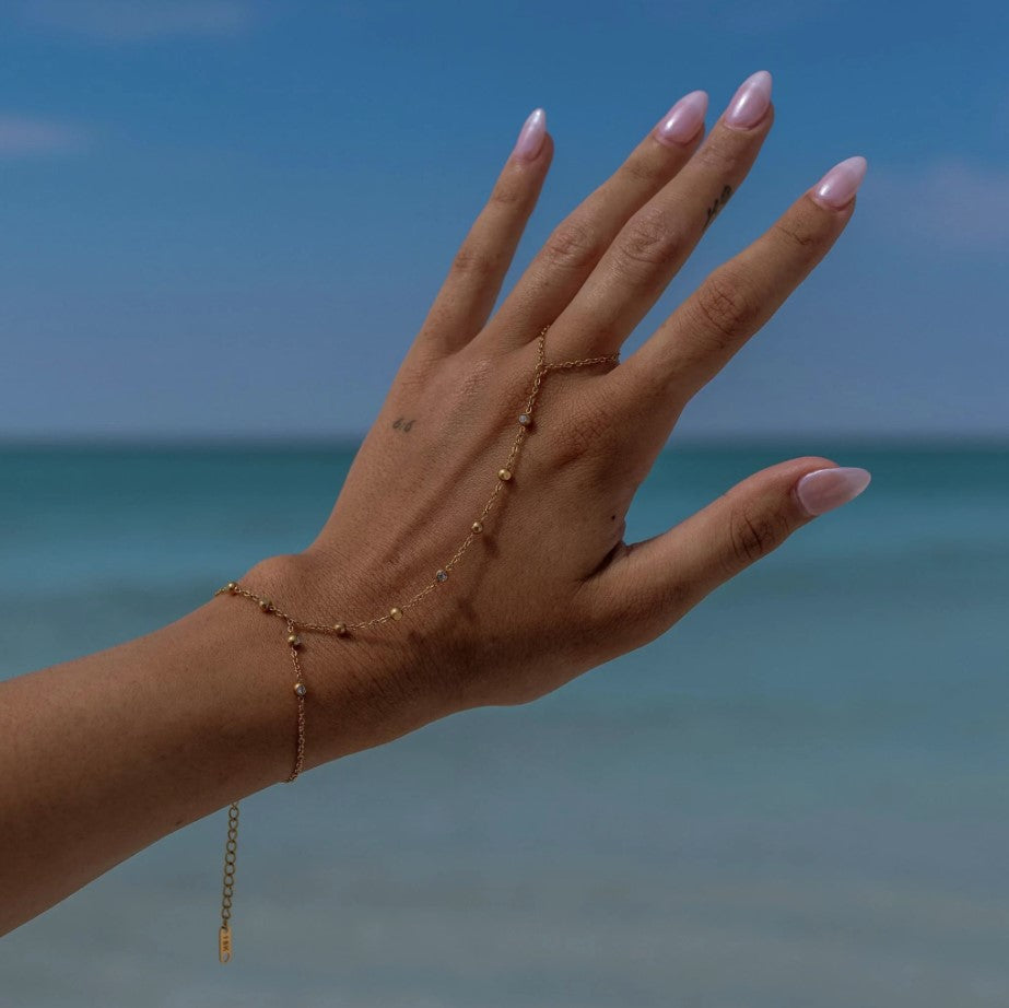 Gold Josephine Hand Chain