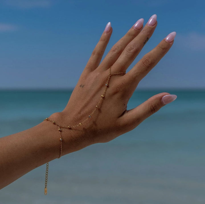 Gold Josephine Hand Chain