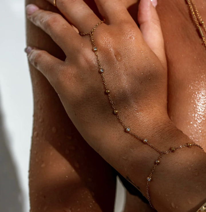 Gold Josephine Hand Chain