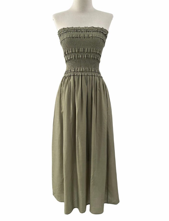 Judy Dress - Tate Olive - Jaffi's