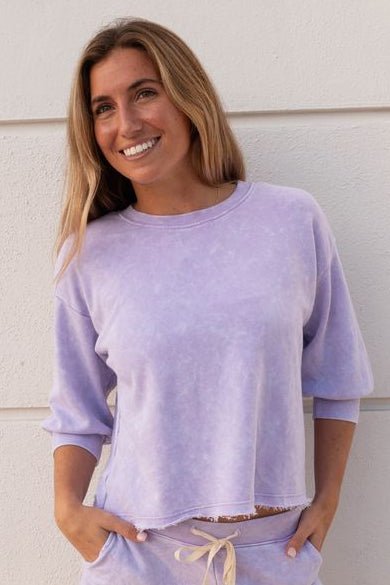 Julia Elbow Puff Sleeve Pullover - Whimsy - Jaffi's