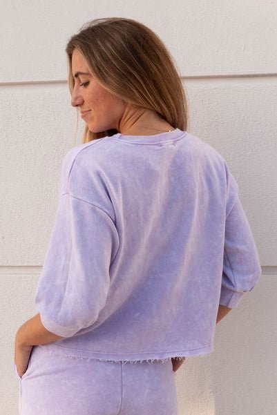 Julia Elbow Puff Sleeve Pullover - Whimsy - Jaffi's