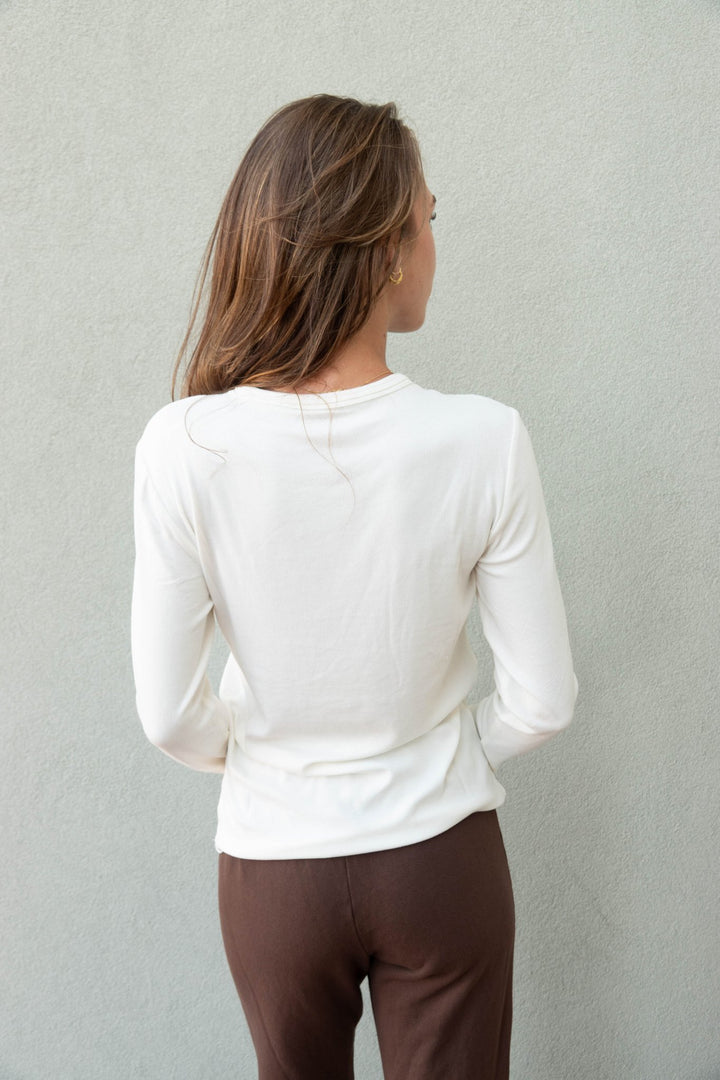 Julia Long Sleeve - Powder - Jaffi&