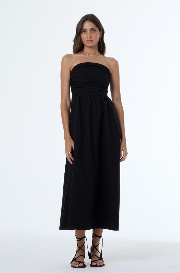 Kamila Strapless Dress - Black - Jaffi's