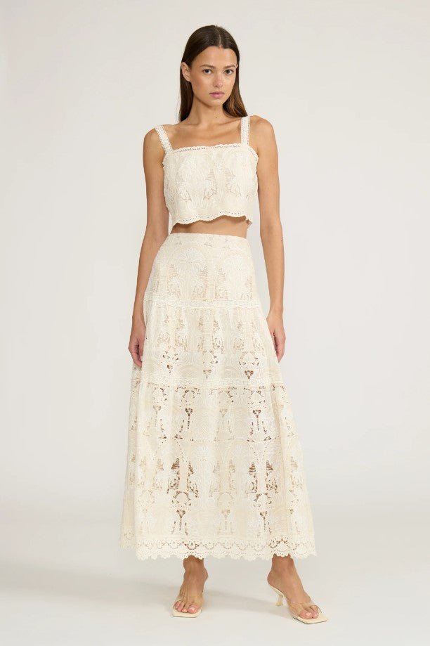 Kelly Lace Skirt - Cream - Jaffi's