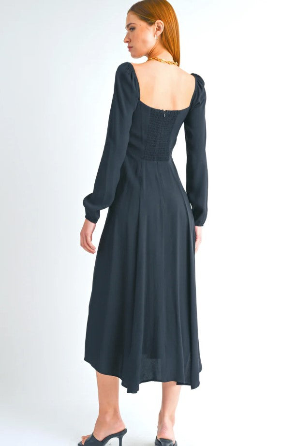 Kendall Midi Dress - Black