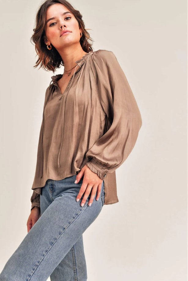 Kendy Blouse - Mocha