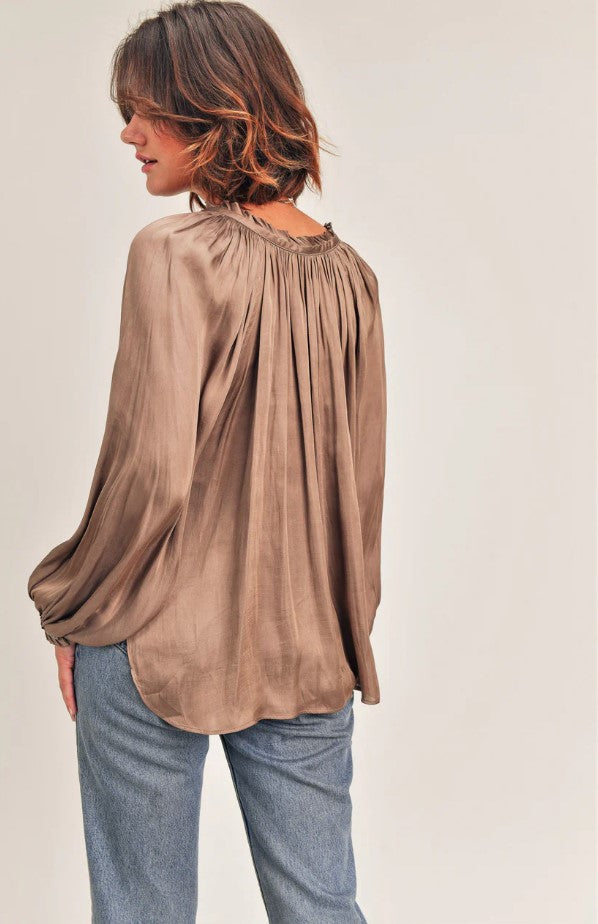Kendy Blouse - Mocha