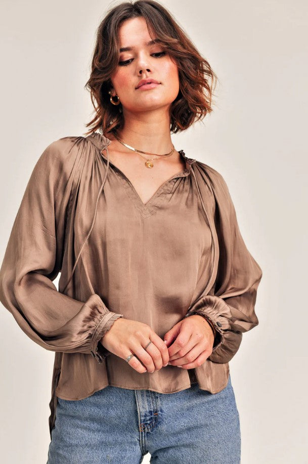 Kendy Blouse - Mocha