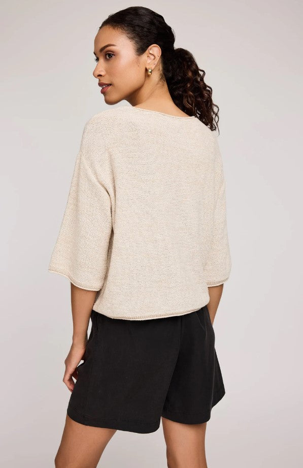 Kerrigan Knit Sweater - Heather Bone