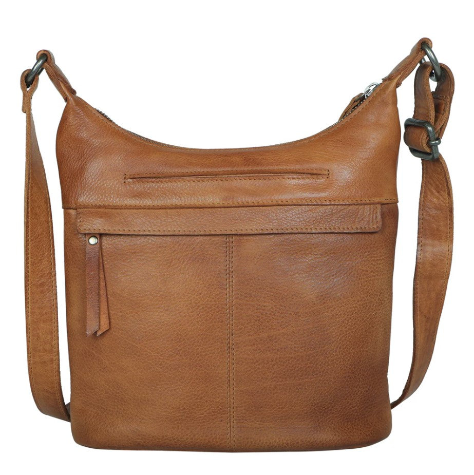 Kerry Leather Crossbody - Cognac