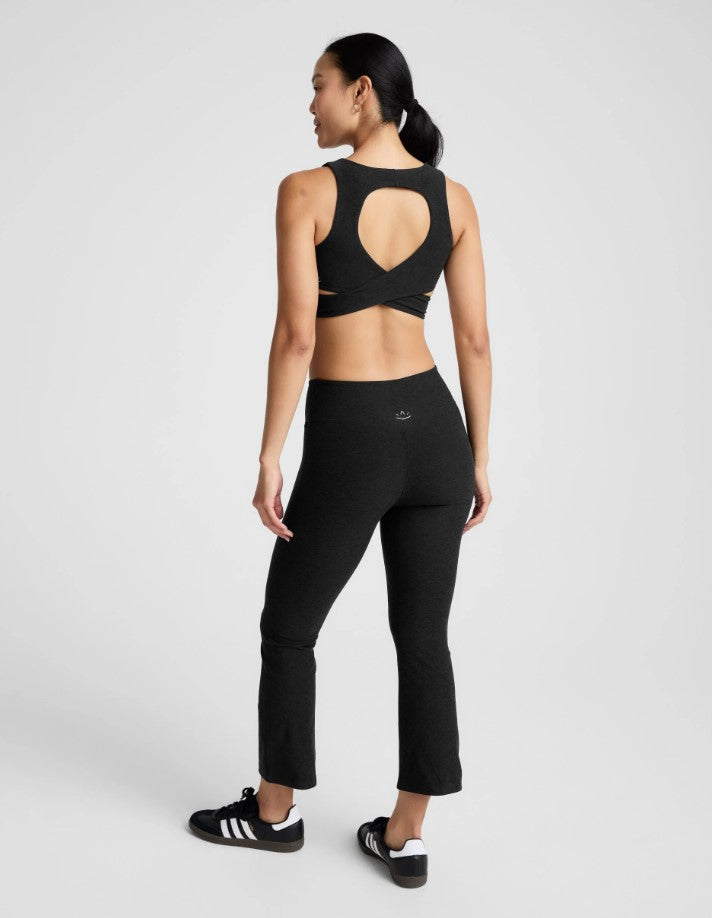 Spacedye High Waist Pintuck Kick Flare - Darkest Night
