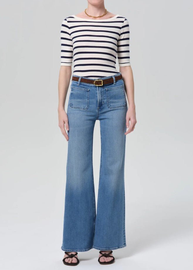 Kimberly Patch Pocket Flare - Adore - Jaffi's