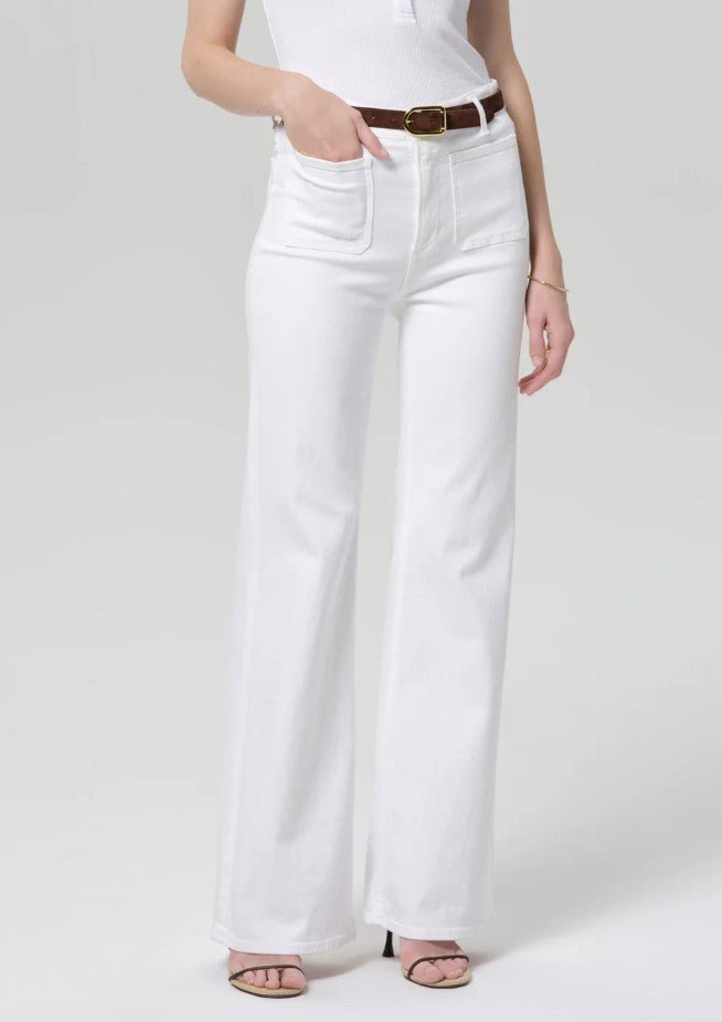 Kimberly Patch Pocket Flare - Soft White - Jaffi's