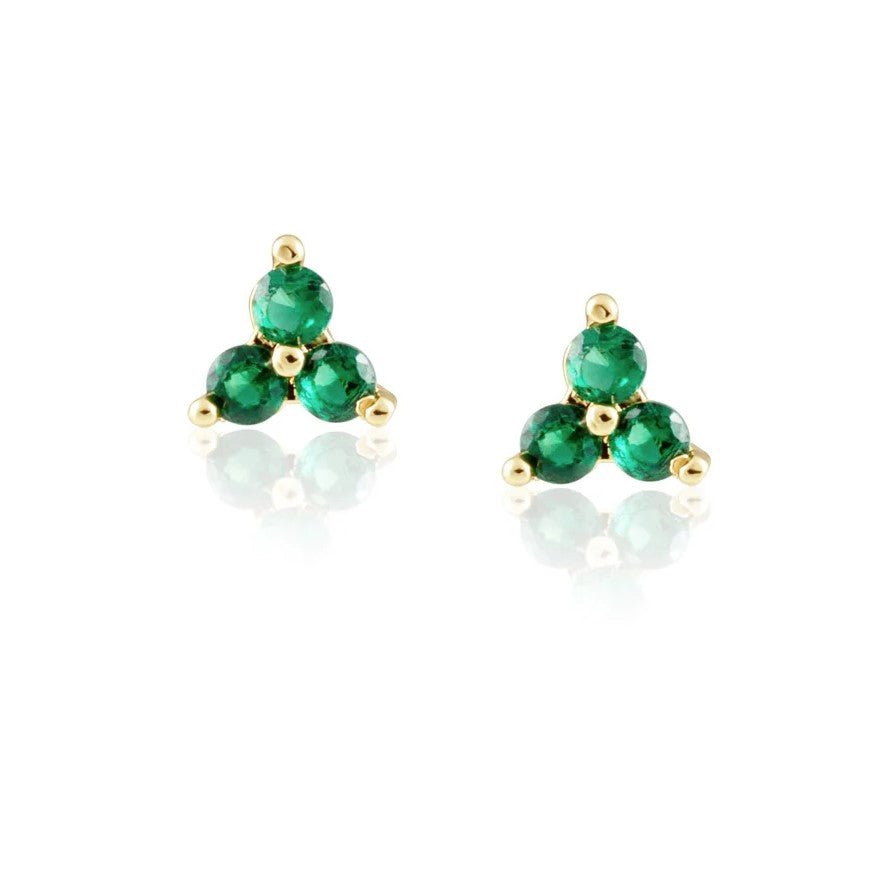 Kira Emerald Stud Earring - Jaffi's