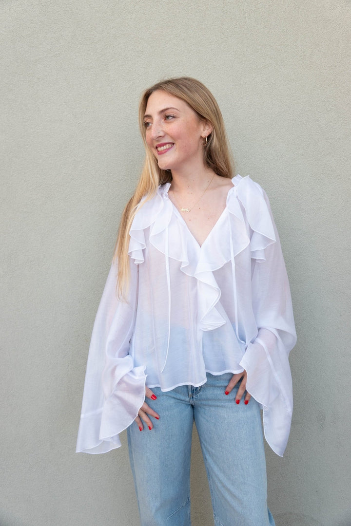 Kos Blouse - White - Jaffi's