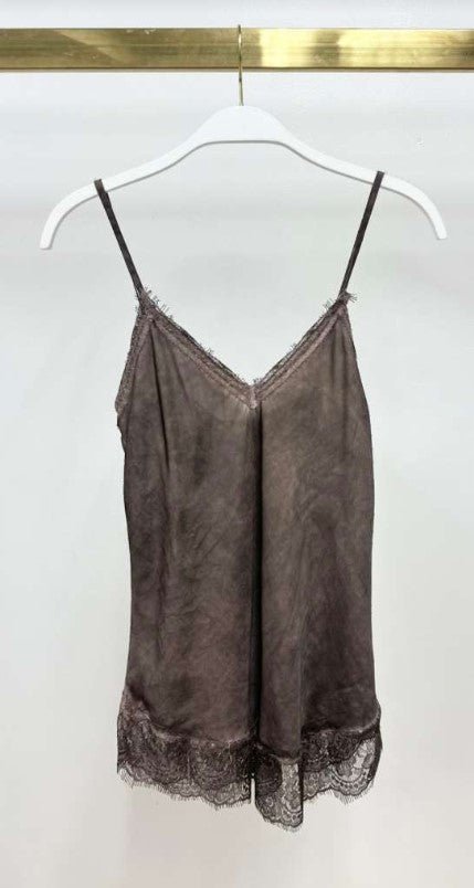 Lace Cami - Chocolate Brown - Jaffi's