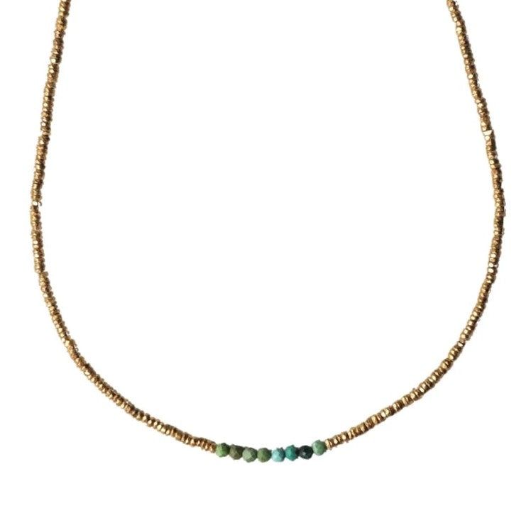 Turquoise & Hematite Necklace