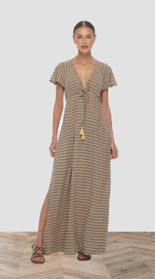 Lailani Maxi Dress - Kiva Blue - Jaffi's