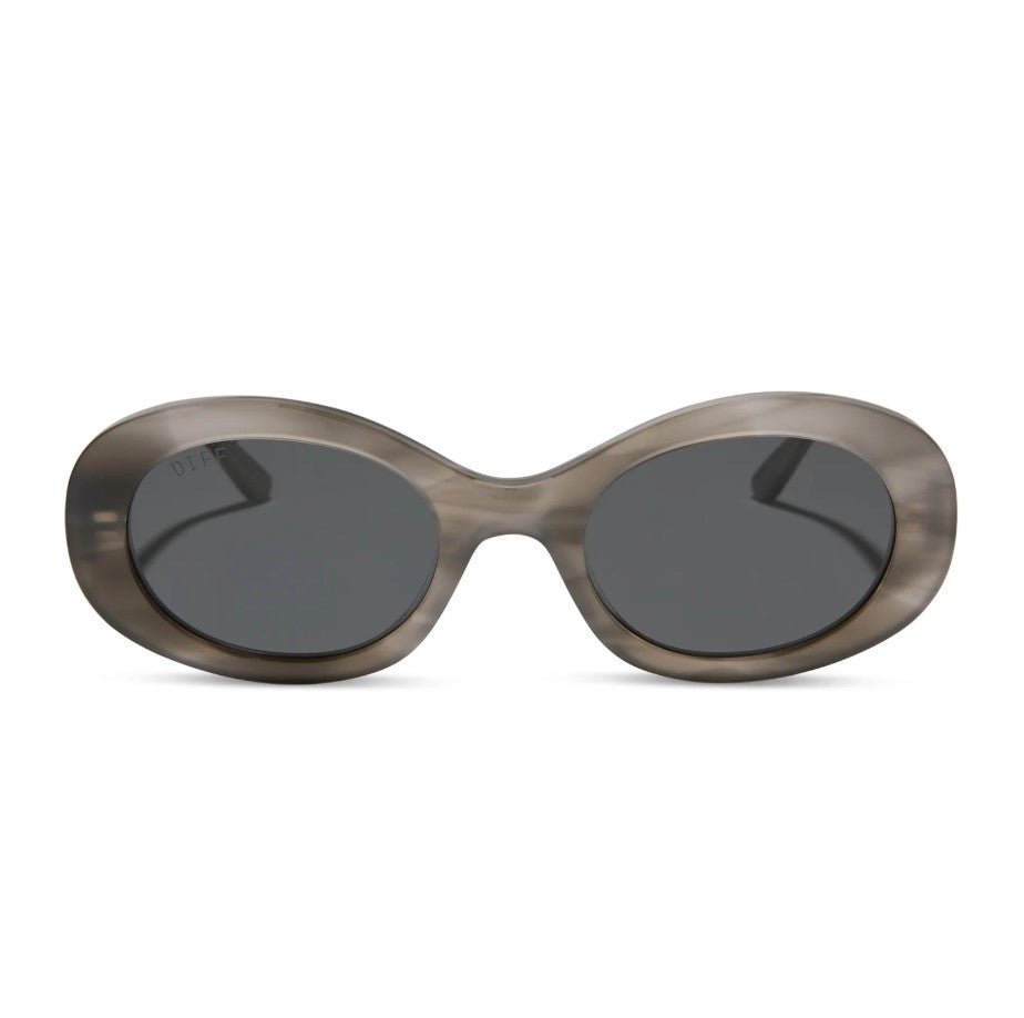 Lainey Sunglasses - Smoke Marble + Grey Polarized - Jaffi's