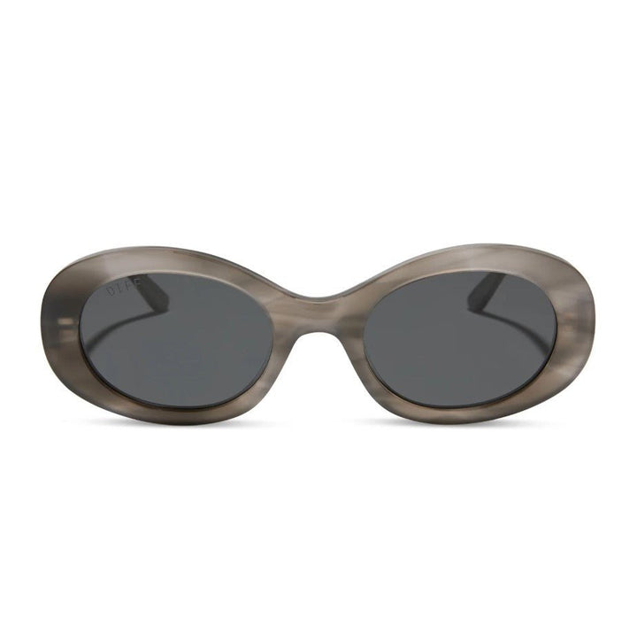 Lainey Sunglasses - Smoke Marble + Grey Polarized - Jaffi's