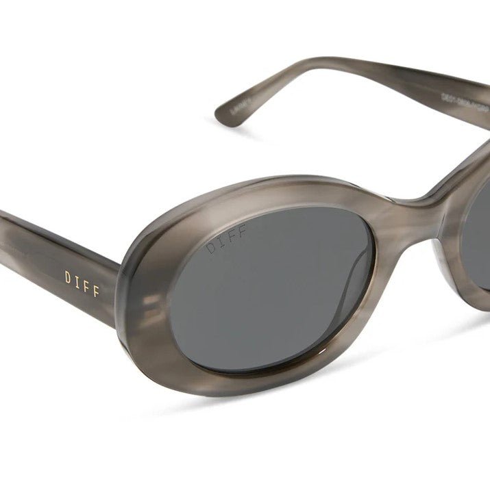 Lainey Sunglasses - Smoke Marble + Grey Polarized - Jaffi's