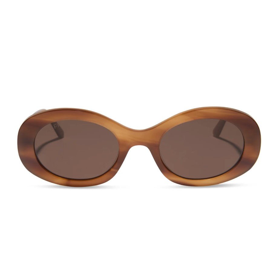 Lainey Sunglasses - Tawny Tortoise + Brown - Jaffi's