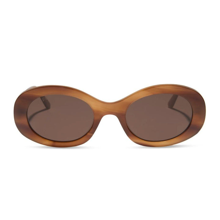 Lainey Sunglasses - Tawny Tortoise + Brown - Jaffi's