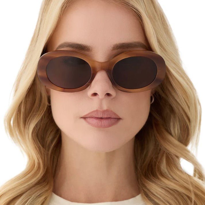 Lainey Sunglasses - Tawny Tortoise + Brown - Jaffi's