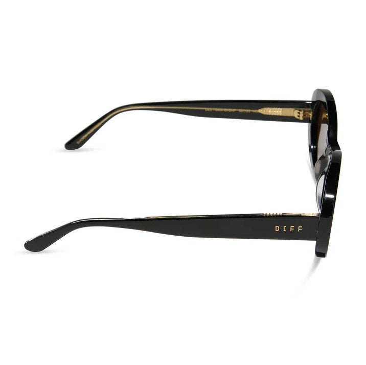 Lainey Sunglasses - Black + Brown Polarized