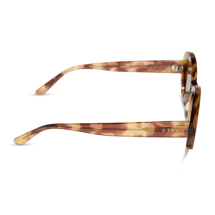 Lainey Sunglasses - Brown Fluer + Brown