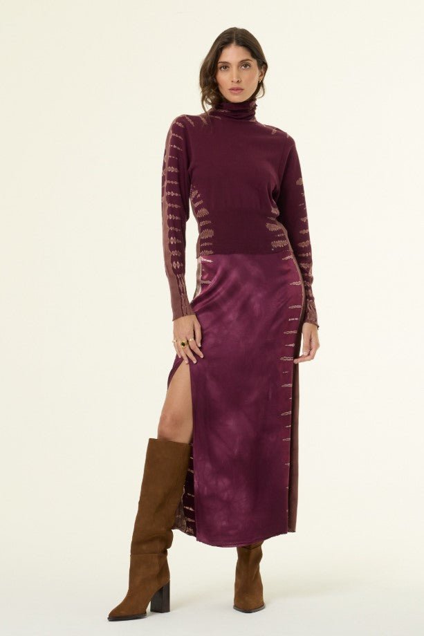 Lane Turtle Neck - Cherry Lacquer Tree Wash - Jaffi&