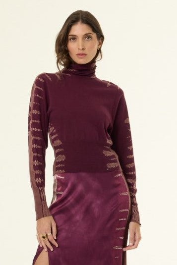 Lane Turtle Neck - Cherry Lacquer Tree Wash - Jaffi's