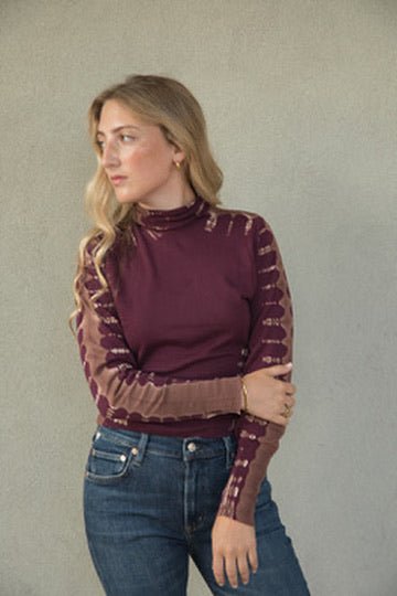 Lane Turtle Neck - Cherry Lacquer Tree Wash - Jaffi&