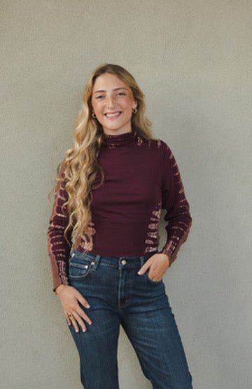 Lane Turtle Neck - Cherry Lacquer Tree Wash - Jaffi's