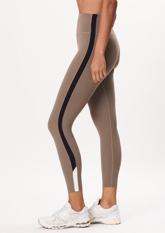 Layla Airweight High Waist 7/8th Legging - Lentil/Black - Jaffi's