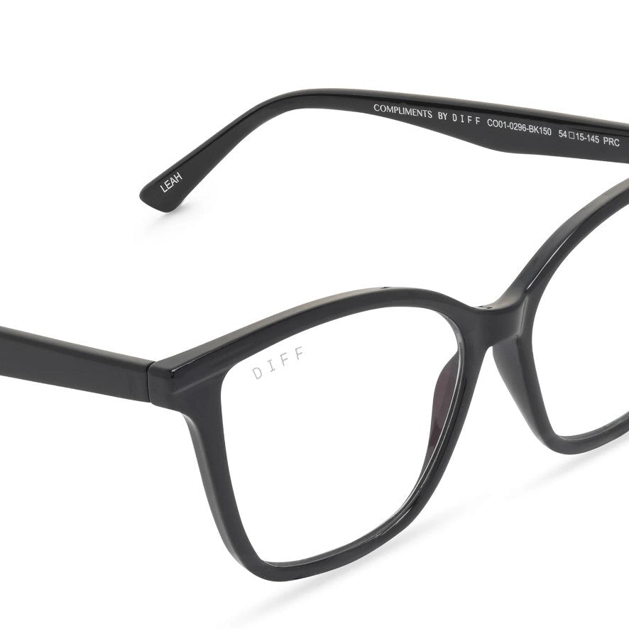 Leah Blue Light Readers - Black - Jaffi's