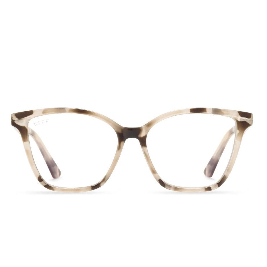 Leah Blue Light Readers - Cream Tortoise - Jaffi's
