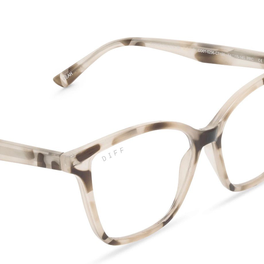 Leah Blue Light Readers - Cream Tortoise - Jaffi's