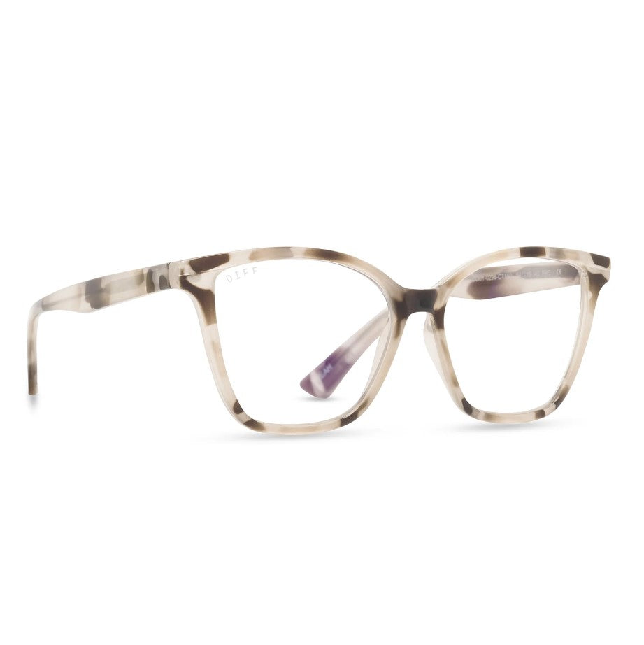 Leah Blue Light Readers - Cream Tortoise