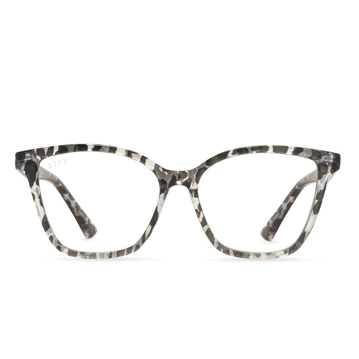 Leah Blue Light Readers - Clear Leopard