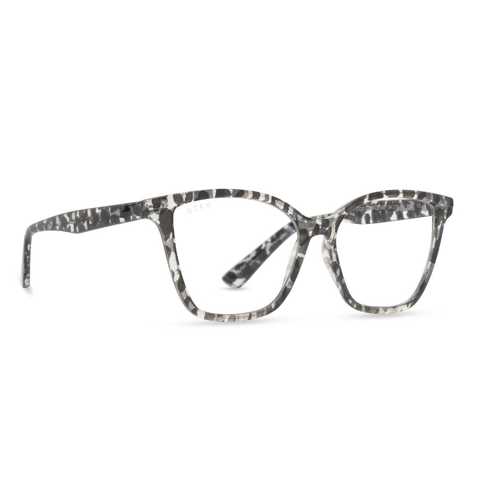 Leah Blue Light Readers - Clear Leopard